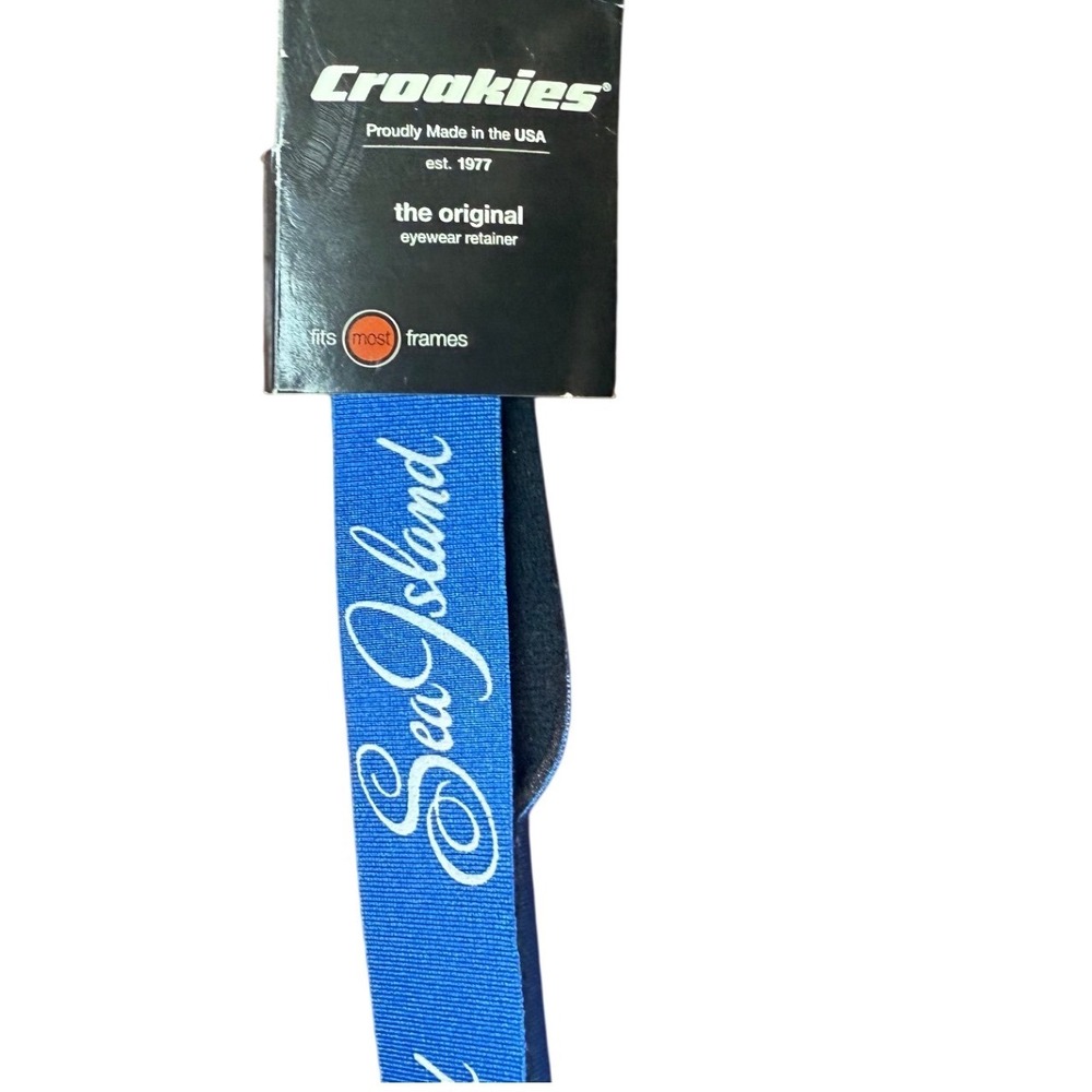Croakies Sea Island Royal Blue Original Eyewear Retainer Sunglasses Strap USA